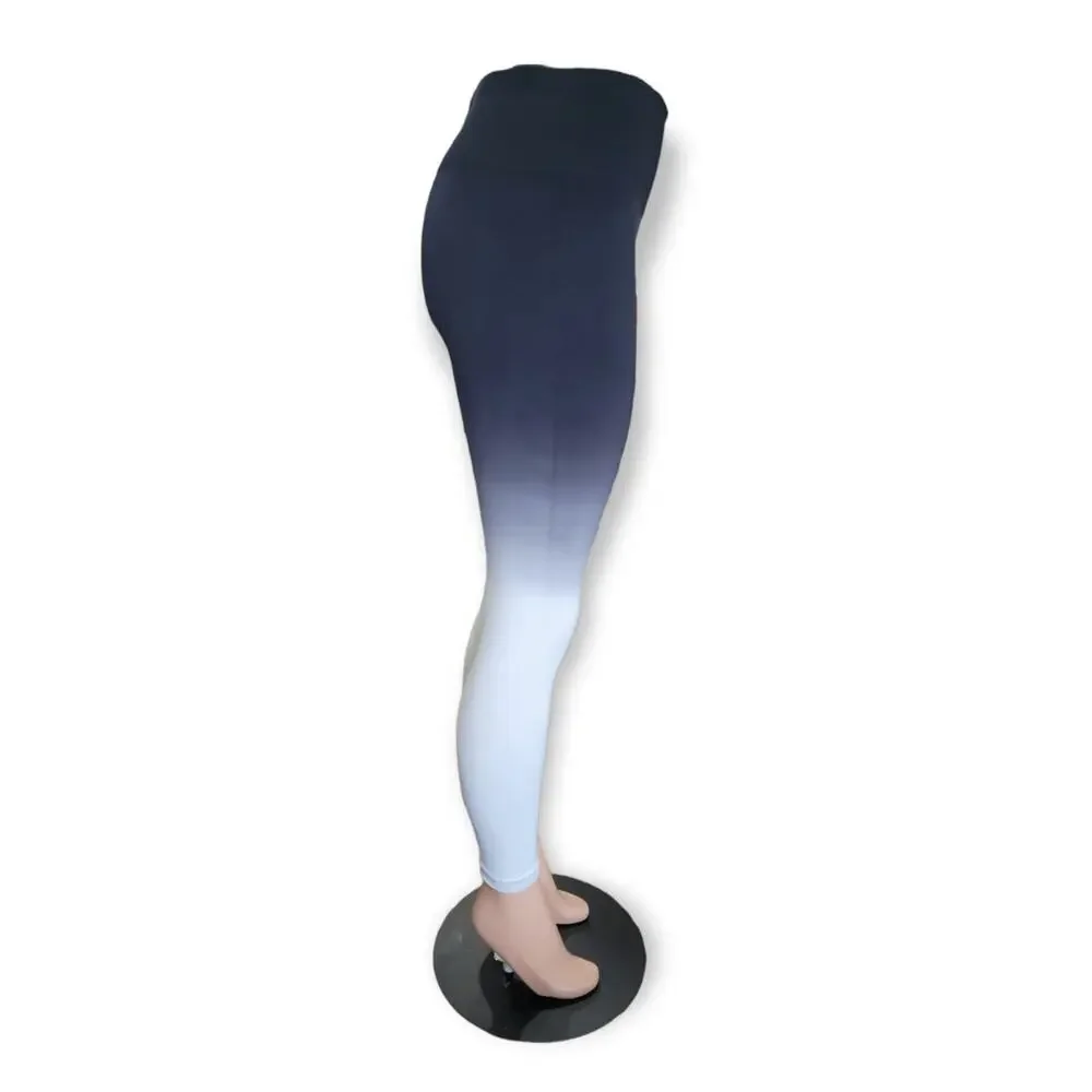 ZYIA Active High Waist 7/8 Leggings Women's Size Medium High‎ Waist Ombre Gym